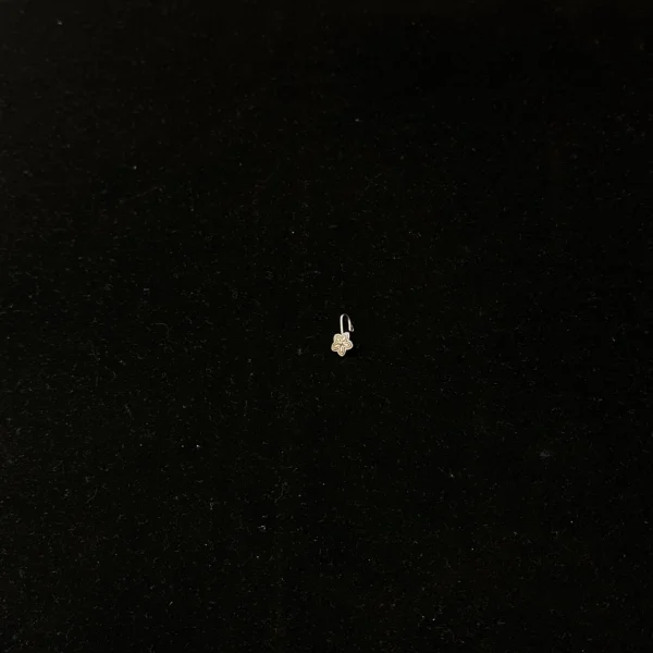 Silver Oxidised Nose Ring
