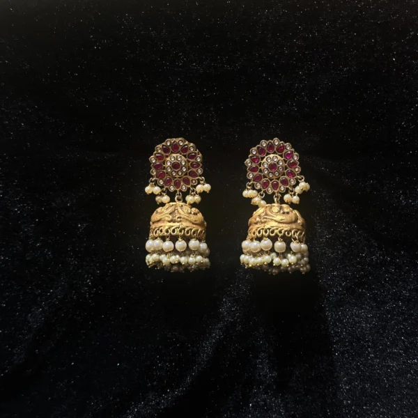 KUNDAN JHUMKI EARINGS