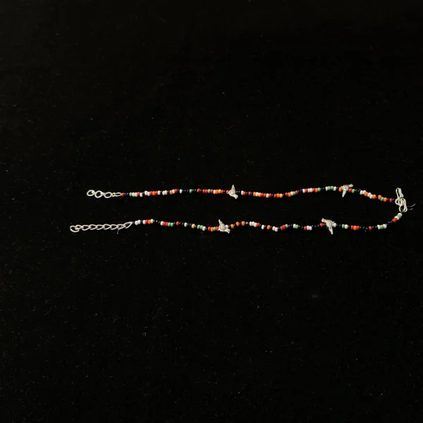 Black Beads Anklets