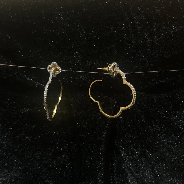 Diamond Hoop Earrings