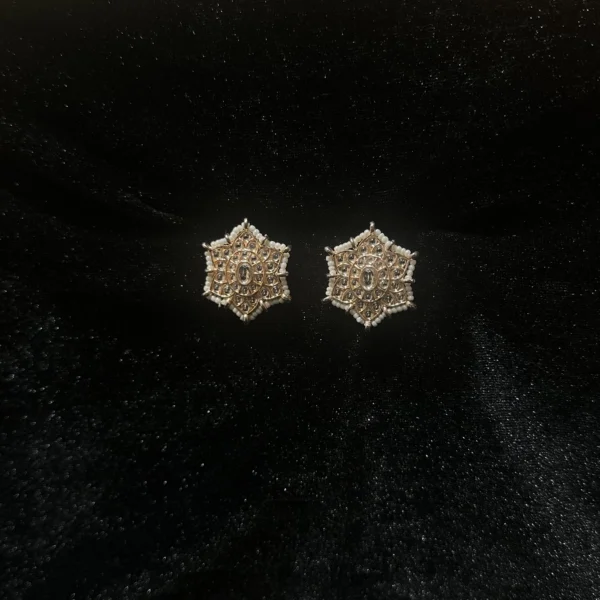 Kundan & Moti Studs