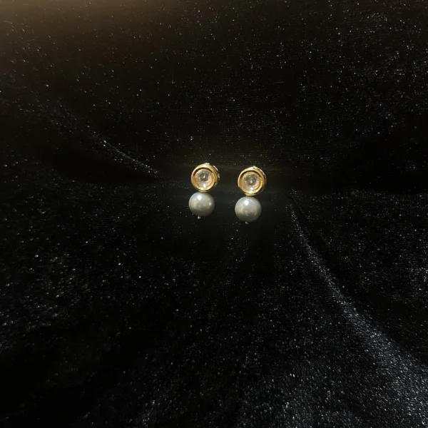 Kundan & Pearl Earrings