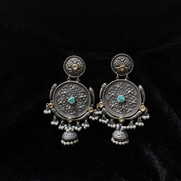 Jhumki Oxidised Earrings