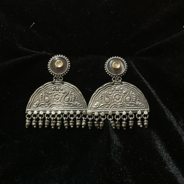 Semi Chand Baali Oxidised Earrings