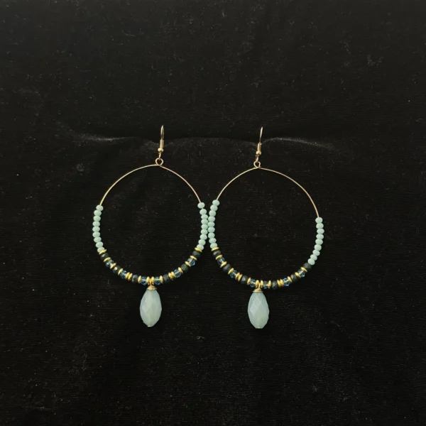 Turquoise Hoop Earrings
