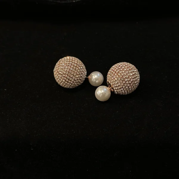 Disco Lights Diamond Earrings - Rosegold