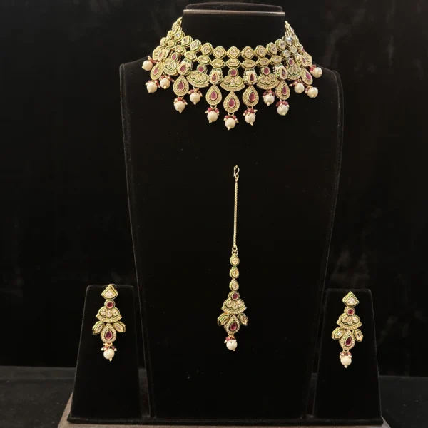 Gold Kundan  Necklace set