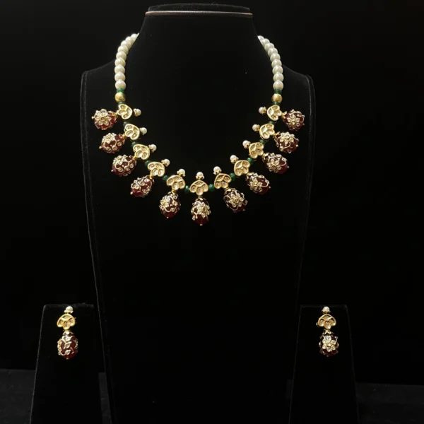 Kundan  and Pearl Necklace set