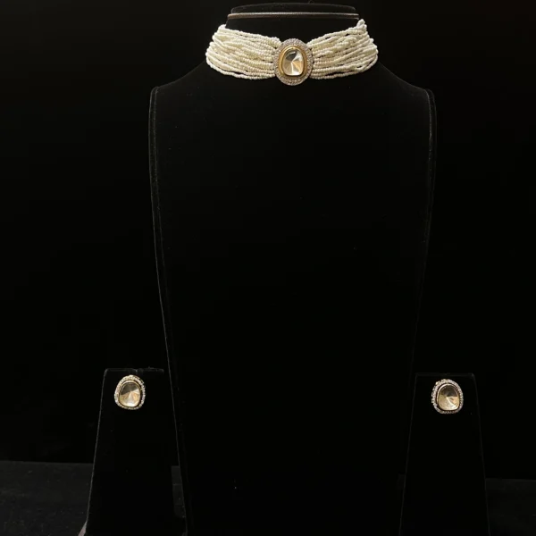 Kundan  and Pearl Necklace set