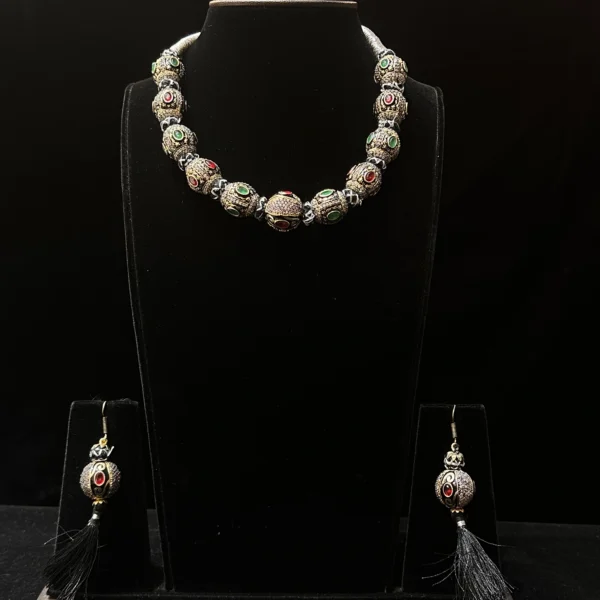 Kundan  and Pearl kantha Necklace set