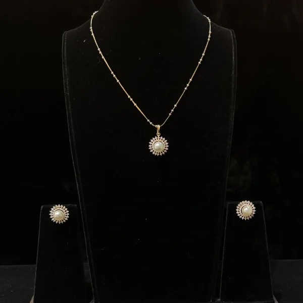 Diamond Pendant Set