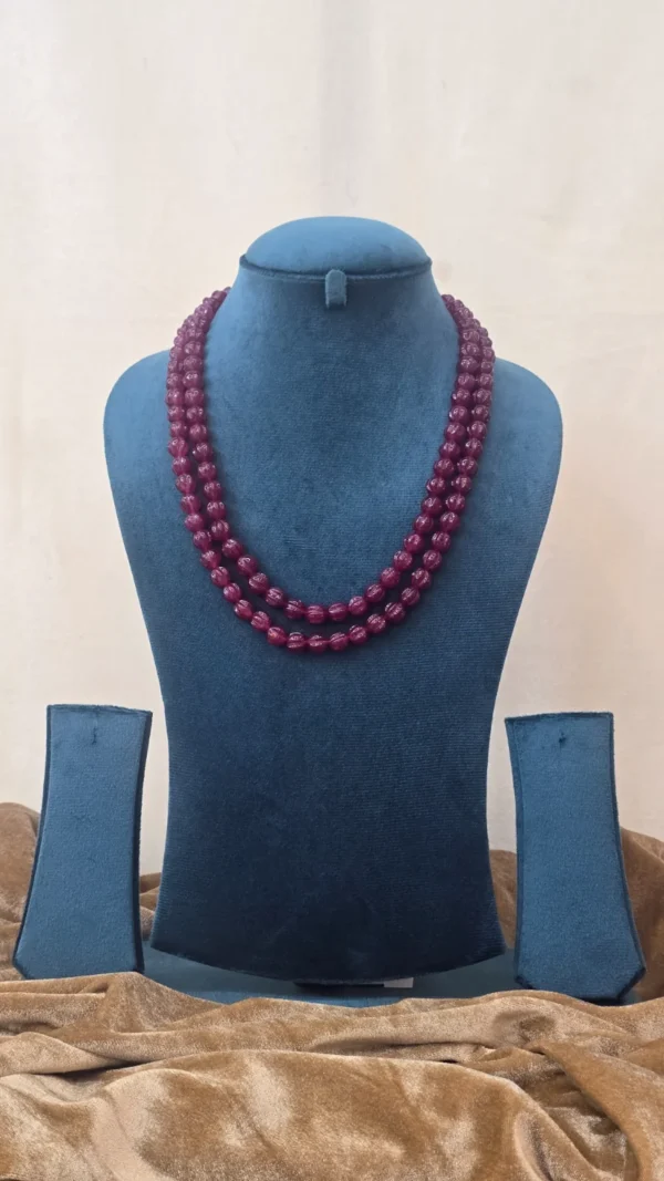 Divine Ruby  Beads Mala - Image 2