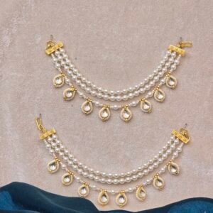 Kundan Pearl Drop